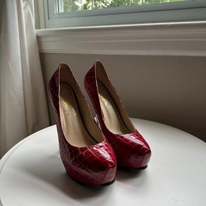 Vintage Yves Saint Laurent Snakeskin Pumps